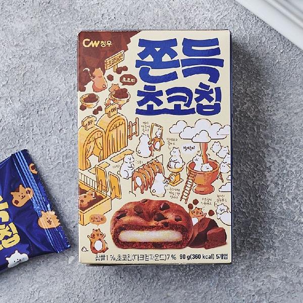 チョンチョン 楽天市場】CW チョンウ モチモチチョコチップ 5個入り : 韓国業務