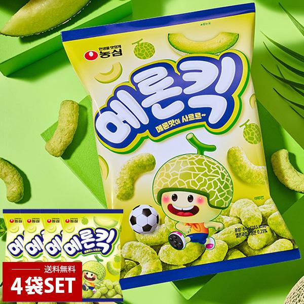 NONGSHIM [農心] メロンキック メロンのお菓子 4個セット / 60g