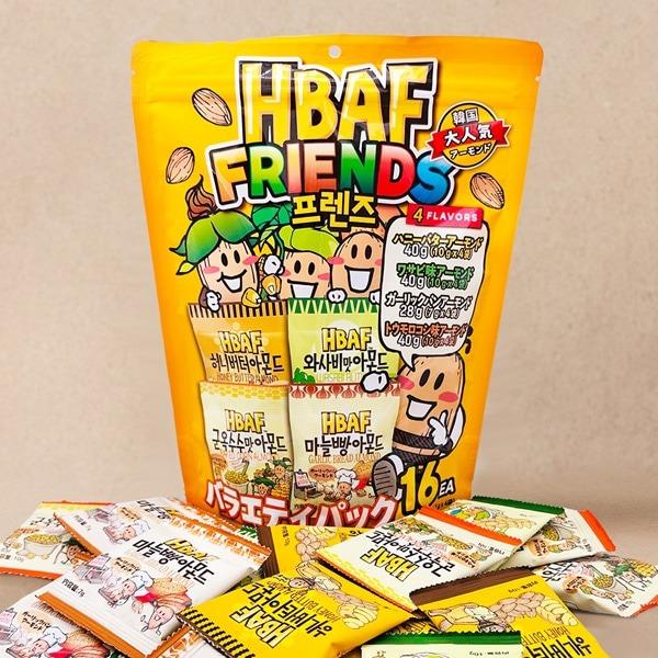 HBAF] ハニーバターアーモンド バラエティパック 4種類味 / 148g(16袋