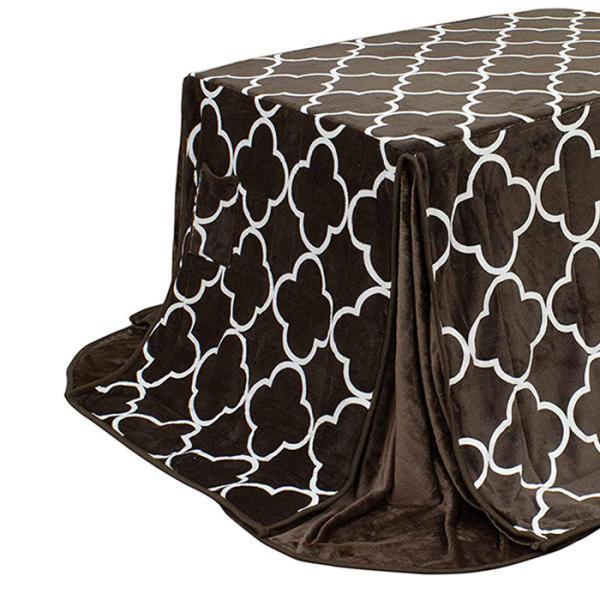 ダイニングこたつ布団 単品 ハイタイプ 105×75cm用 ブラウン