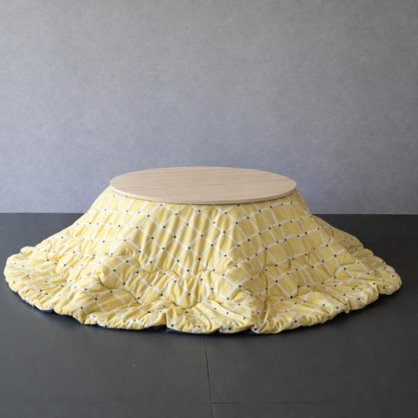 こたつ布団セット 円形 75cm こたつ おしゃれ  丸型こたつ かわいい ミニ 小さめ 家具 木 北欧 丸 一人用 一人暮らし