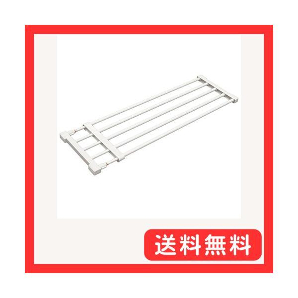 他サイト： HEIAN SHINDO つっぱり棚 強力タイプ ホワイト 取付幅75~120cm 耐荷重:25-10kg KB-75 平安伸銅工業の商品画像