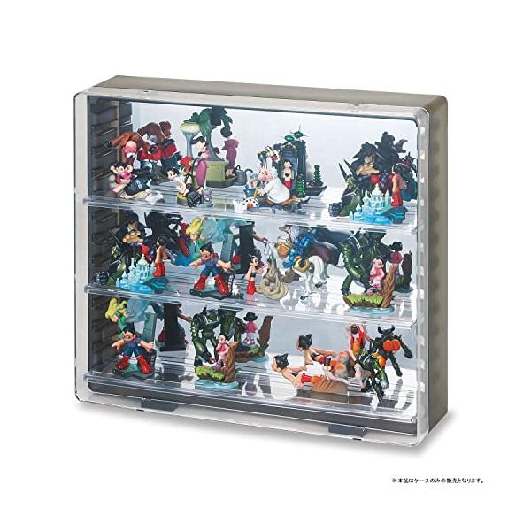 他サイト： コレクションケースK606(壁掛けタイプ) クリアブラック 幅36.0×奥行き10.2×高さ31.8cm 日本製 大型 アクリル 壁掛け ショーケース コレクション 透明 I-254の商品画像