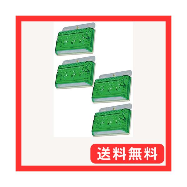 他サイト： MORYTRADE LED サイドマーカー 12V マーカーランプ 角型 ダウンライト 軽トラ 緑 4個セットの商品画像