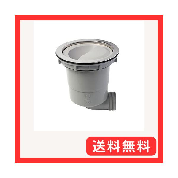 他サイト： ベルカ 流し台 浅型 排水トラップ基本セット 横向き排水・プラスチック製浅型ゴミカゴタイプ 直径(外径)18×高さ20.の商品画像