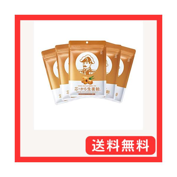 他サイト： 森下仁丹 芯・から生姜飴 (48g×5袋)  のど飴 しょうが飴 生姜粉末 生姜パウダー 高知県産 黄金生姜 ジンゲロール ショウガオールの商品画像