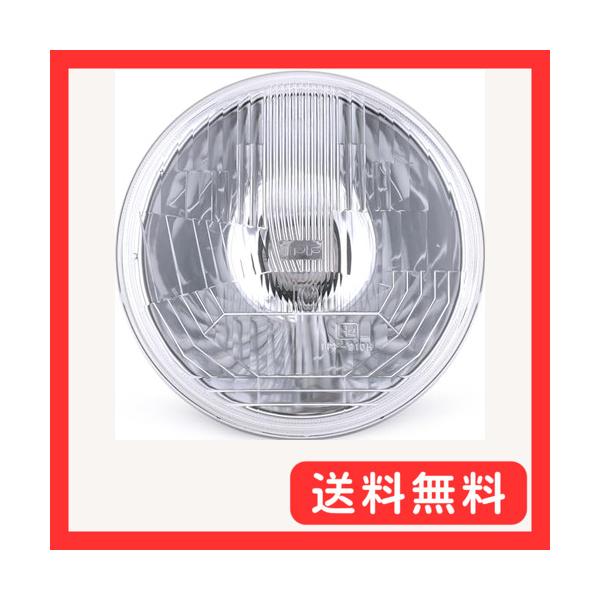 IPF ヘッドライト ASSY ハロゲン H4 丸形 2灯式 ポジション付き レンズカット ガラスレンズ 規格サイズ 9111