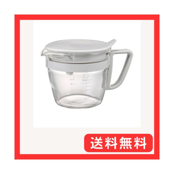 HARIO(ハリオ) お手軽 ティーポット マルティ 急須 ペールグレー 実用容量400ml 耐熱ガラス メモリ付き 日本製 OTPM-40-P