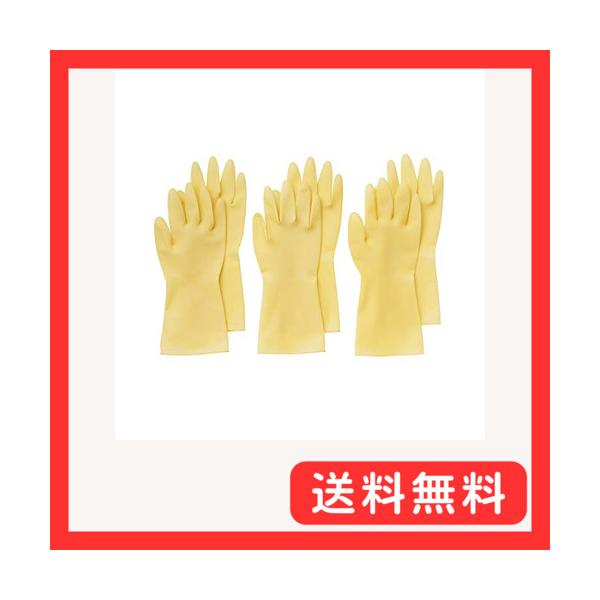 他サイト： 無印良品 天然ゴム手袋 左右兼用 L 6枚入 82577129の商品画像