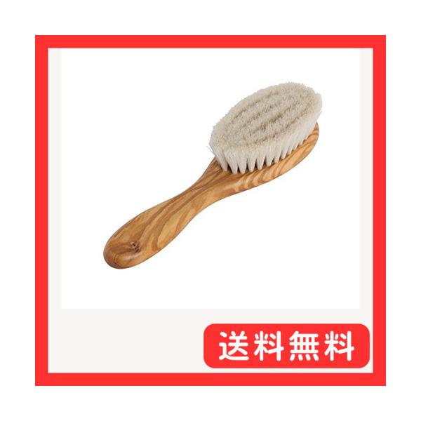 他サイト： Redecker(レデッカー) 天然素材のベビーブラシ (山羊毛 オリーブ)の商品画像