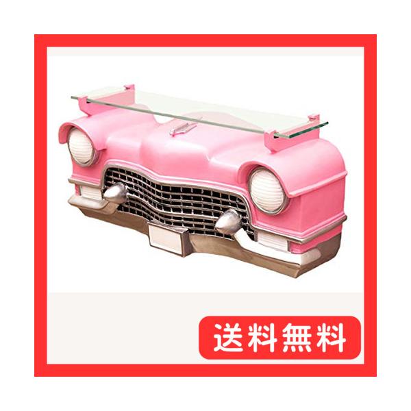 キャデラック カー ウォールシェルフ ピンク （GK065）ディスプレーラック オブジェ アメ車 ビンテージカー 飾り棚 棚 アメリカ雑貨 ガレ
