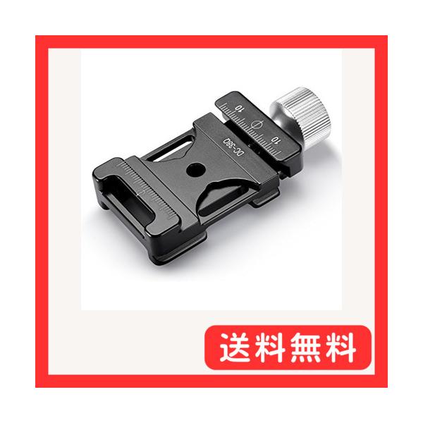 NEEWER アルミニウムネジノブクランプ ミニクイックリリースクランプQRプレート（38mm）