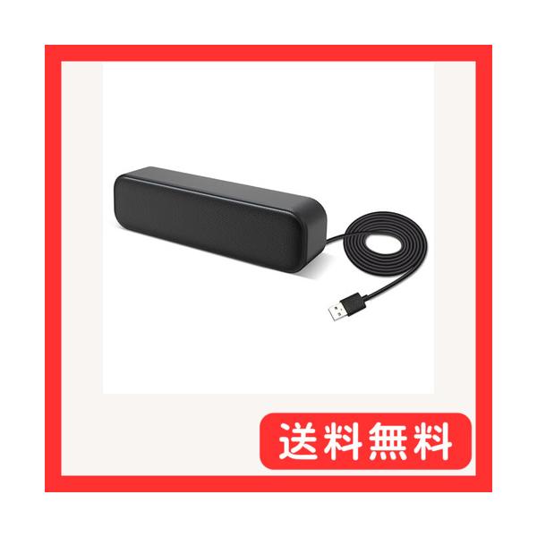 他サイト： Apqfw pc スピーカー 小型 ノートパソコン/パソコン用 usb接続 有線 usb給電 大音量 一つ低音振膜 二つスピーカーの商品画像