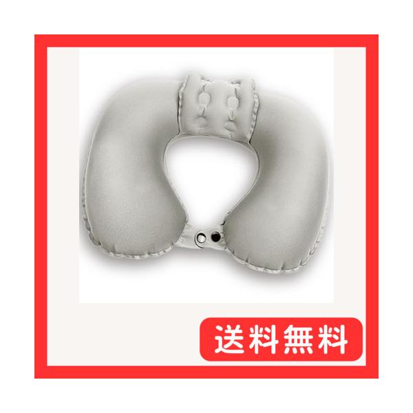 他サイト： じゃらん掲載LIXIA ネックピロー コンパクト ポンプ式 軽量 ヘッドレスト付き 飛行機 首枕 旅行用 エアー (電車/飛行機/車などに) (の商品画像