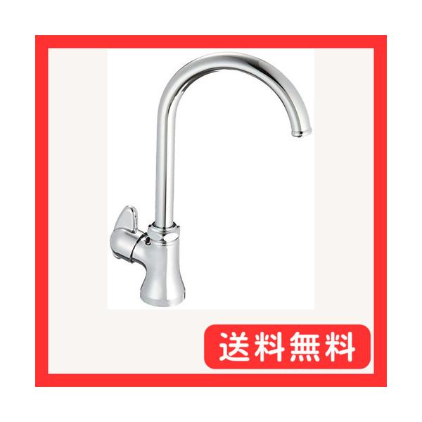 他サイト： SANEI(サンエイ) ミニセラ立形ツル首自在水栓 レバーハンドル 90度開閉 JA565-13の商品画像
