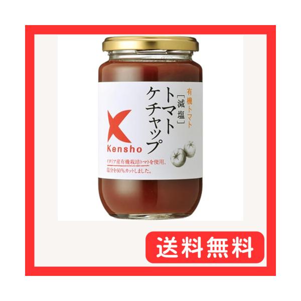 キングソース 減塩 トマトケチャップ 300ml × 6個 ケンシヨー