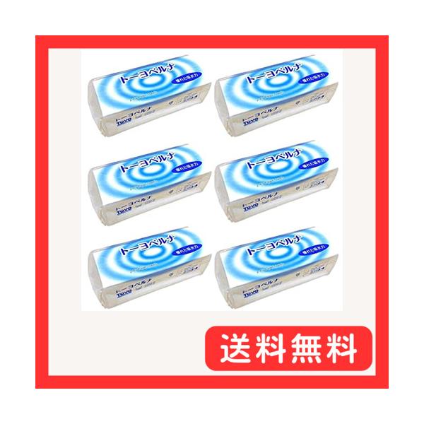 他サイト： トーヨ ベルナ 水に流せる ペーパータオル小判 220×170 再生紙 150組2枚重ね 6個の商品画像