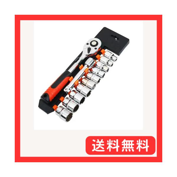 他サイト： 12PCS ソケットレンチセット 差込角6.35mm(1/4) 六角ソケット 車両整備 修理 自動車 バイクホルダー付きの商品画像