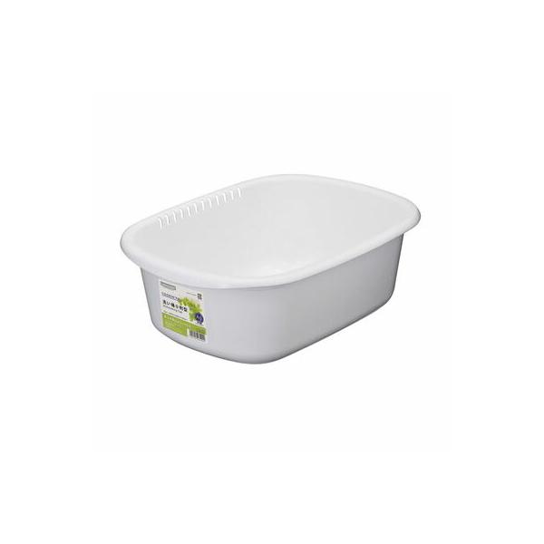 【商品情報】●シンクの中でスペースを取らない小判形状の洗い桶です。●箸などがあふれて落ちにくいオーバーフロー防止スリットが付いています。●溶けださない安全な銀イオン系抗菌剤が練り込まれています。 ■商品サイズ(約)：幅290×奥行385×高...