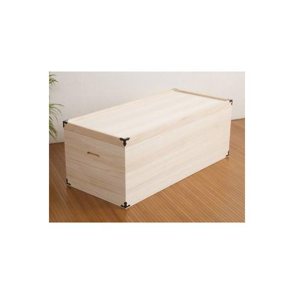 新品未使用品　大川桐製衣装箱　着物箱　衣装箱　衣装ケース　収納箱　深型 九州・大川生産 桐製衣装箱 深型1段収納式 ※欠品時お時間を頂く