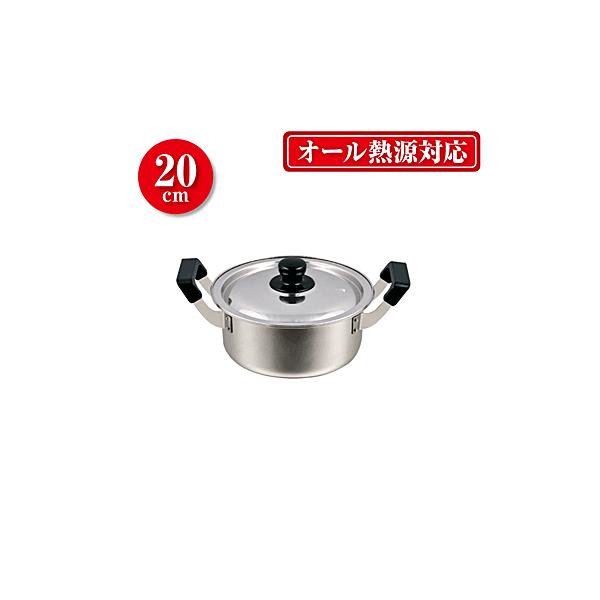 パール金属 NEWだんらん ステンレス製 IH対応 両手鍋 20cm HB-1792 (鍋