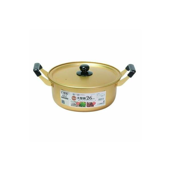 【商品情報】 ■商品サイズ(約)：390×290×160mm製品重量（約）：540g鍋の深さ（約）：115mm容量（約）：5900ml板厚0.7mm■材質：本体・ふた：アルミニウム取っ手・つまみ：フェノール樹脂（耐熱温度150℃）【備考】■...