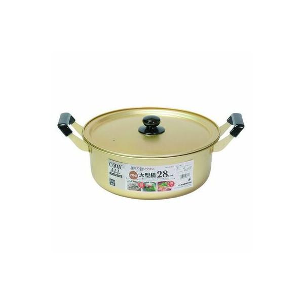 【商品情報】 ■商品サイズ(約)：410×310×160mm製品重量（約）：564g鍋の深さ（約）：120mm容量（約）：7000ml板厚0.7mm■材質：本体・ふた：アルミニウム取っ手・つまみ：フェノール樹脂（耐熱温度150℃）【備考】■...