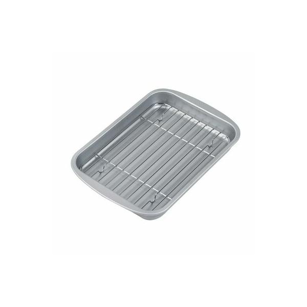 【商品情報】●お手入れカンタンふっ素加工 ■商品サイズ(約)：幅275×奥行195×高さ35mm製品重量：323g■材質：表面加工：ふっ素樹脂加工本体：鉄アミ：鉄（クロムめっき）【備考】■生産地/日本【関連ワード】