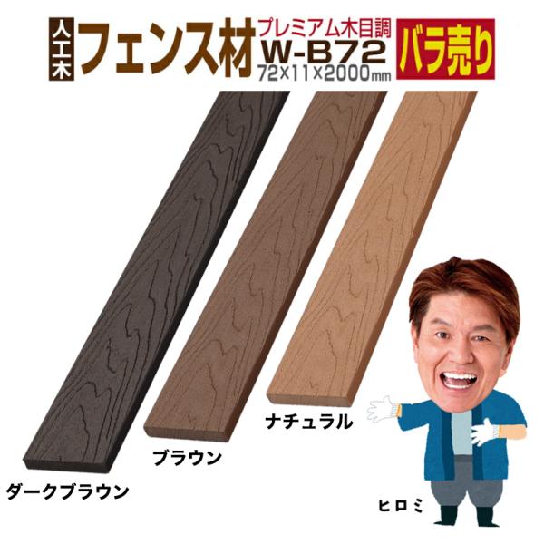 人工木製のフェンス材です、ウッドデッキやフェンス等様々な建築用資材の材料に。天然木材と比べて、人工木材はお手入れ簡単で長持ちし腐らないのが特徴です。当店の木材はホームセンターでは販売していないので、2mサイズを探している方にオススメです。ウ...