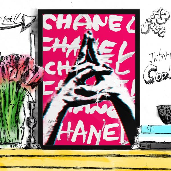 アートポスター ブランド オマージュ シャネル A3 クレイグガルシア Sign Language C 01 Cgppslc01 A3 Di Colore 通販 Yahoo ショッピング