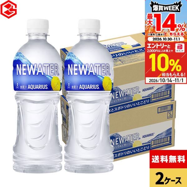 ●+10%対象●コカコーラ アクエリアス NEWATER 48本(24本×2ケース) 送料無料 500ml 糖質ゼロ カロリーゼロ スポーツドリンク 爆買