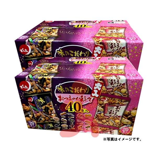 でん六 味のこだわり おつまみ彩々 大入 40袋（味のこだわり20袋
