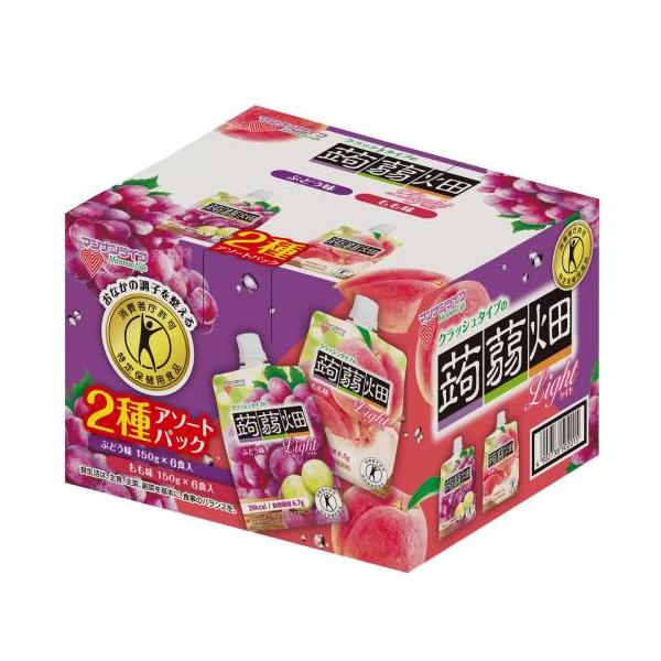 マンナンライフ クラッシュタイプの蒟蒻畑ライト アソート ぶどう味
