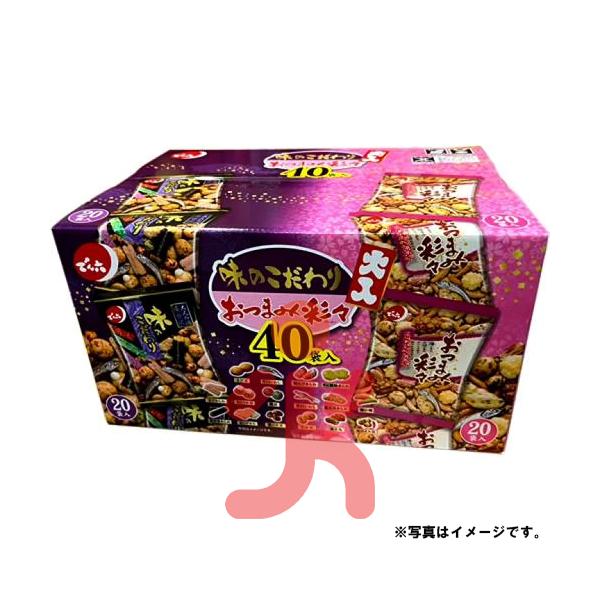 でん六 味のこだわり おつまみ彩々 大入 40袋（味のこだわり20袋＆おつまみ彩々20袋）和菓子 おやつ 豆 せんべい 煎餅 おかき あられ まめ 乾きもの