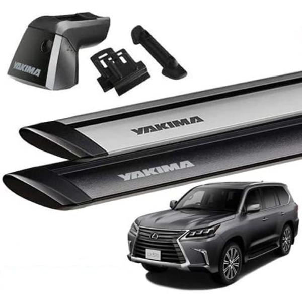 YAKIMA 正規品 レクサス LX G200型 フラッシュレール付き車両に適合 ベースキャリアセット (リッジライン・リッジクリップ27・