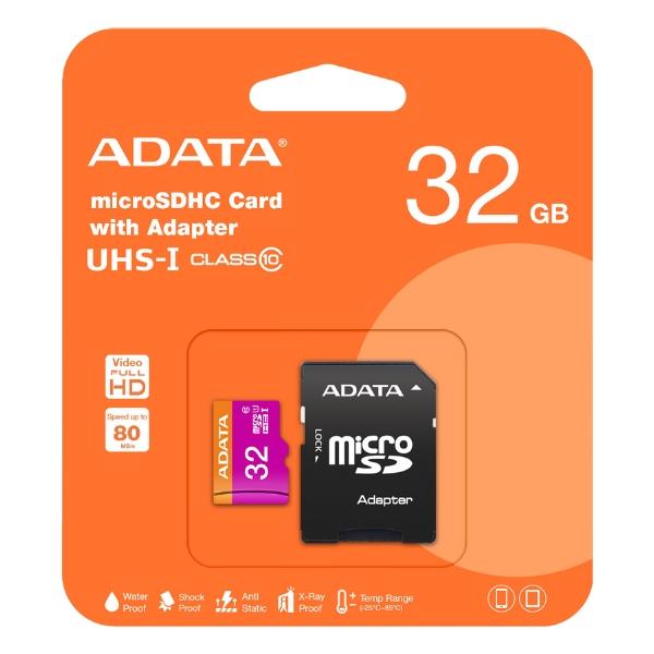 microSDカード 32GB Class10 A-DATA 永久保証 アダプタ付 microSDカード 32GB Class10 A-DATA 永久保証 アダプタ付