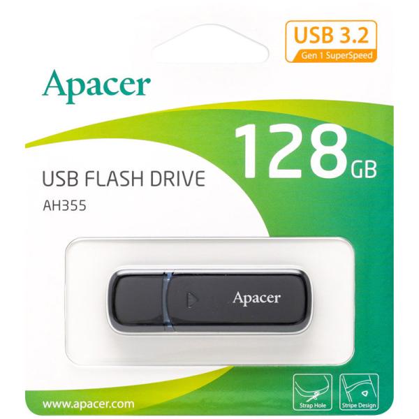 USBメモリ 128GB 5年保証 USB3.2 Gen1 Apacer AP128GAH355B-1 キャップ式 USB3.0 USBJANコード：4712389917621■商品説明キャップ式 USB 3.2 Gen1 フラッシュドライ...