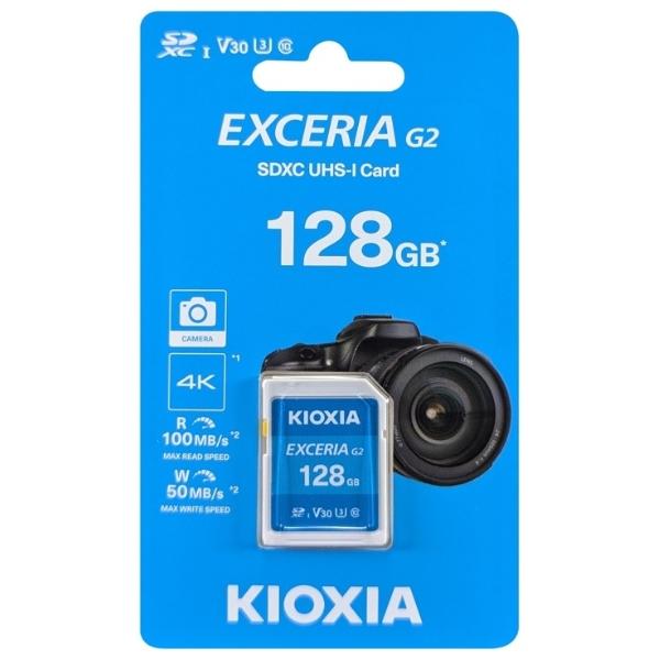 SDXCカード 128GB 東芝 キオクシア LNEX2L128GG4 EXCERIA G2 V30 CLASS10 UHS-I U3 4KJANコード：4582563857087■商品説明●東芝・KIOXIA EXCERIA SDXC U...