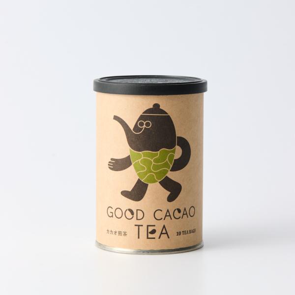 GOODCACAO（グッドカカオ）カカオ煎茶(缶)／カカオティー20g（2g×10）|ギフト手土産プレゼント京都おみやげ修学旅行おとりよせ