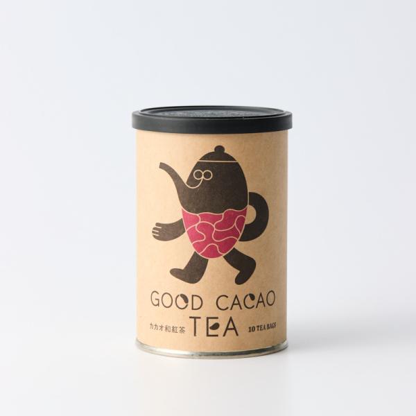 GOODCACAO（グッドカカオ）カカオ和紅茶(缶)／カカオティー20g（2g×10）|ギフト手土産プレゼント京都おみやげ修学旅行おとりよせ