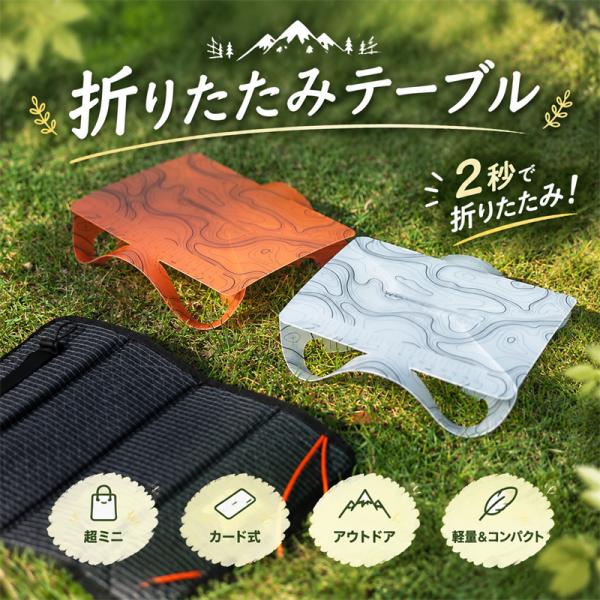 アウトドアテーブル 折りたたみ ミニ 軽量 コンパクト ソロキャンプ ローテーブル アルミ 登山 ツーリング ピクニック バーベキュー 収納袋
