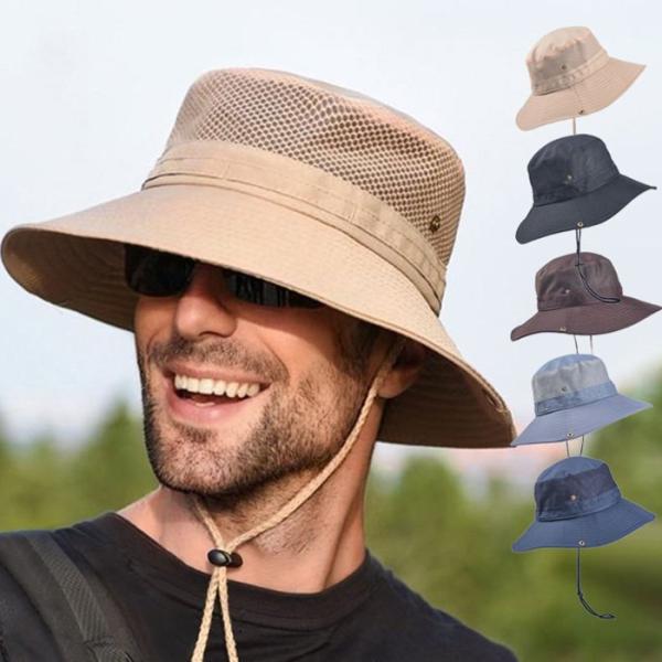 帽子 メンズ レディース ハット 大きい サファリハット アウトドアハット UVカット 紫外線対策 2022 日よけ 折りたたみ 夏  :baoguan152:GoodPlus(グッドプラス) 通販 