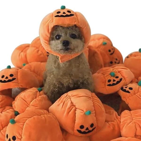 ハロウィン かぼちゃ帽子 パンプキンドッグウェア ペット 簡単 仮装 犬 服  秋冬 犬 服 ペット コスプレ ハロウィン衣装 犬服