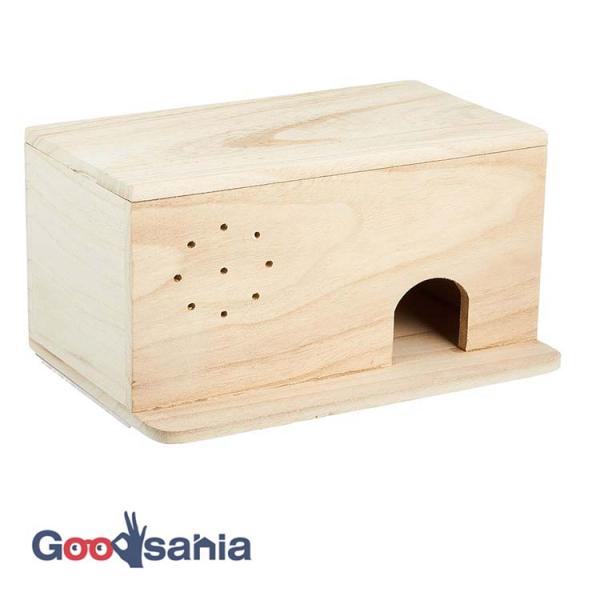 アラタ BIRD HOUSE 文鳥巣箱 A-8・文鳥に最適なサイズの長方形型の巣箱です。・木のぬくもりで小鳥も安心。・上部は取り外しができるので、中の様子も観察でき、お手入れも簡単です。・中は2つに仕切られていて、裏面には固定用の針金もつい...