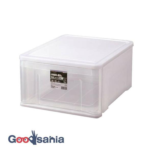 クリアプラスチックケース 天馬 収納ケース プラクシーケース LL 日本製 クリアナチュラル 約幅36