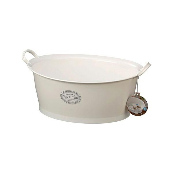 持ち手付きで便利!底栓付きで排水もラクラク 赤ちゃんの沐浴に、足湯用に、水浴びプールに、多用途に使えるシンプルでお洒落なタライ風呂 洗濯 置き洗い 靴 スニーカー 子供服 消毒 赤ちゃん 新生児 沐浴 足湯 水浴び フットバス バスタブ ベ...