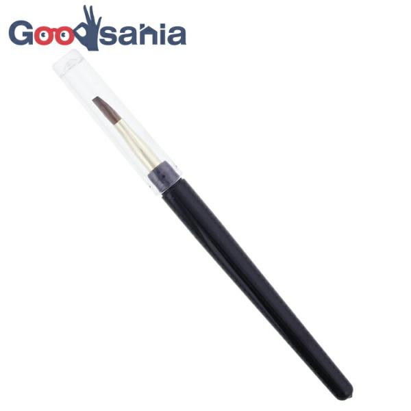 志々田清心堂 リップブラシ 日本製 馬毛 ブラック MK-133・適度なコシもあり輪郭を描くのにも最適なリップブラシ・キャップ付きでポーチに入れても汚れないのがうれしい・メイクの上達はコスメツール選びから。日々のメイクに活躍する使い勝手のい...