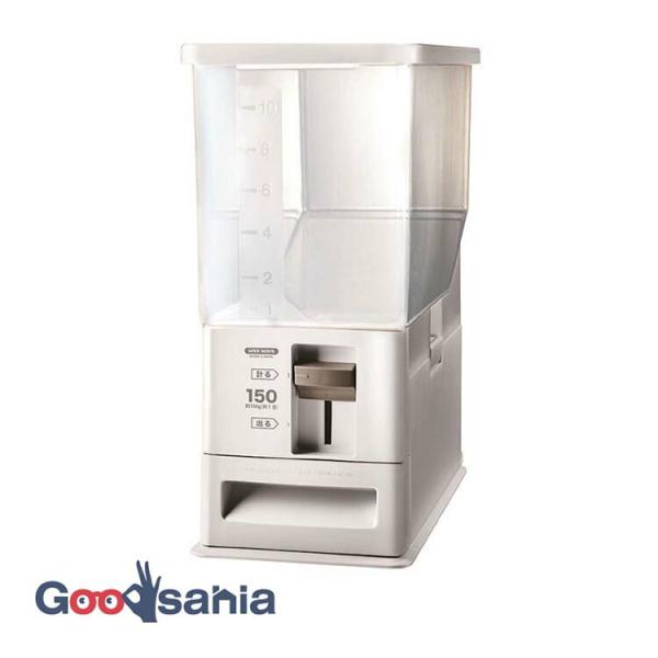 分解して洗えて清潔！無洗米も計量できる米びつコンパクトでスタイリッシュ！場所を取らずにお米が量れる米びつ ユニックス 計量米びつ 12kg 12キロ 計量米びつ 12kg用 無洗米対応 無洗米 米びつ スリム ライスストッカー 米櫃 一合ず...