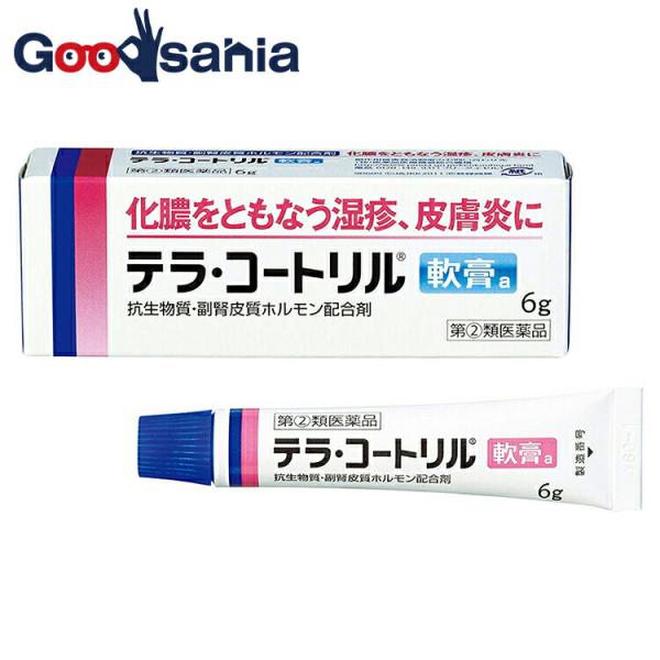 第(2)類医薬品 テラ・コートリル軟膏a 6g 化膿をともなう湿疹 皮膚炎に