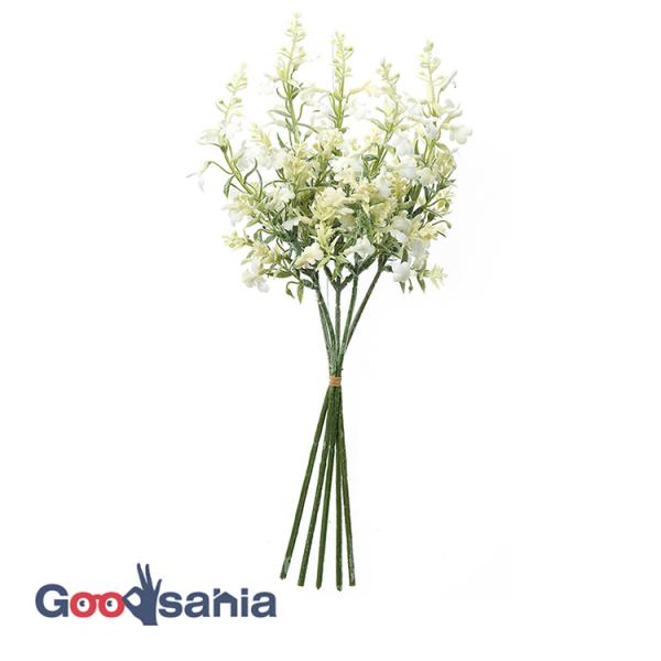 お部屋にも、結婚式などのイベントにもぴったり！本物と見間違えそうなクオリティ！多様なシーンで活躍する造花リアル 本物そっくり 花 ラベンダー フラワーアレンジメント インテリア 屋内 部屋 玄関 受付 洗面所 撮影 洋 洋風 ブーケ ウエデ...